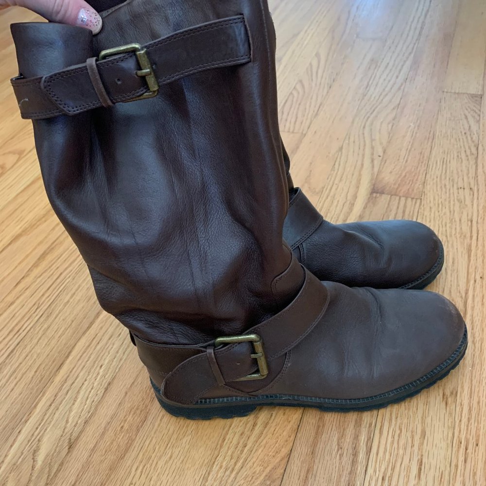Kenneth Cole Buckled Up Riding Boots
